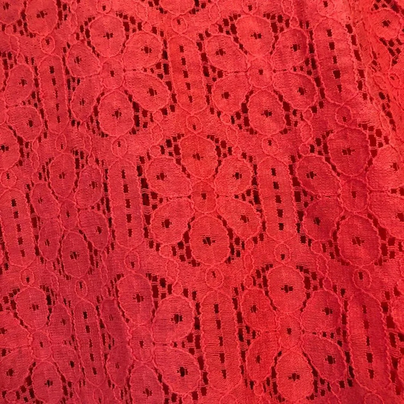 Ruby Rd. Favorites Corral Lace Button Down Shirt Coastal European Grannie Chic - Picture 7 of 9